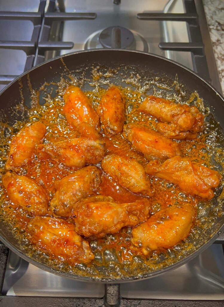 Crispy Honey hot chicken wings 