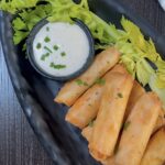 Buffalo chicken spring rolls