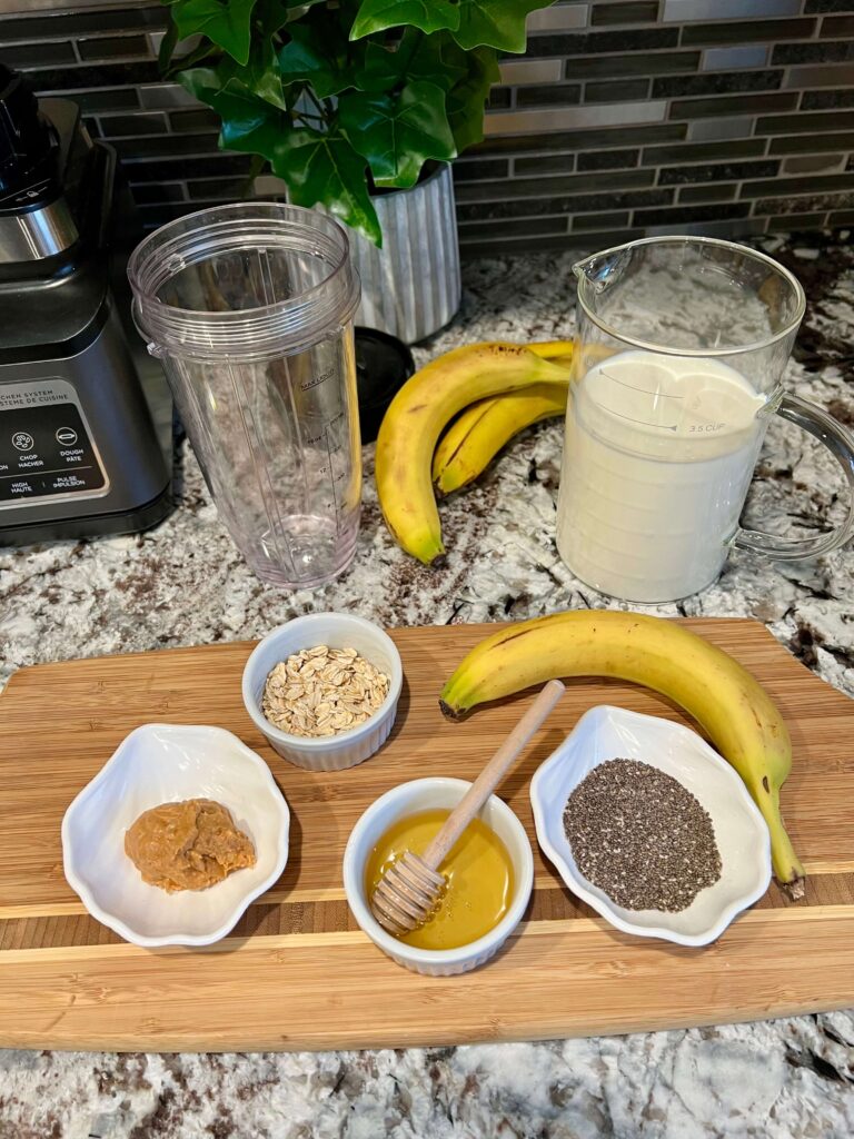 banana peanut butter smoothie ingredients