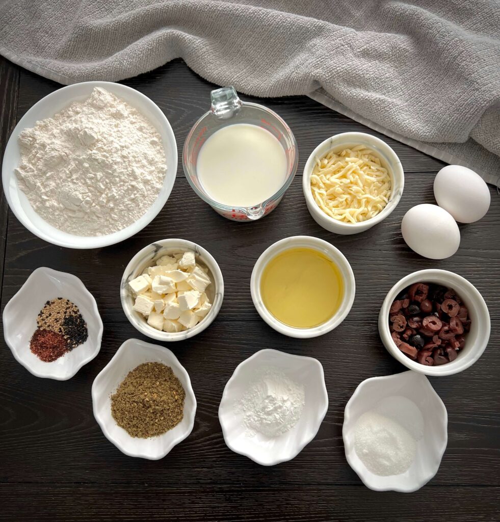 Zaatar muffins Ingredients 