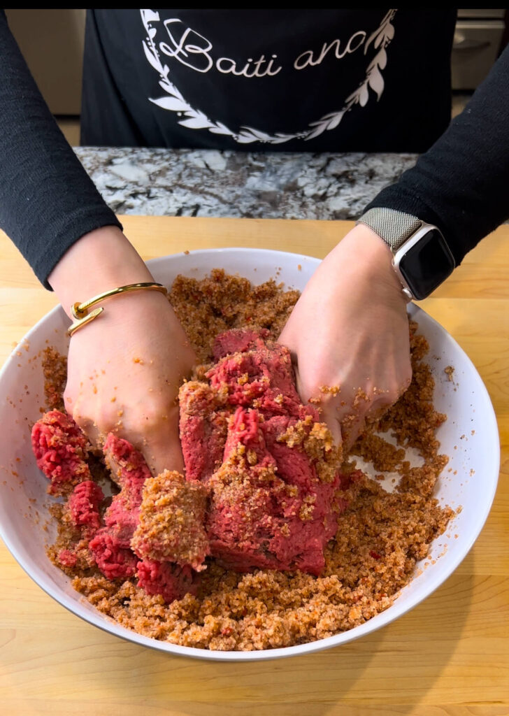 Baked kibbeh cups 