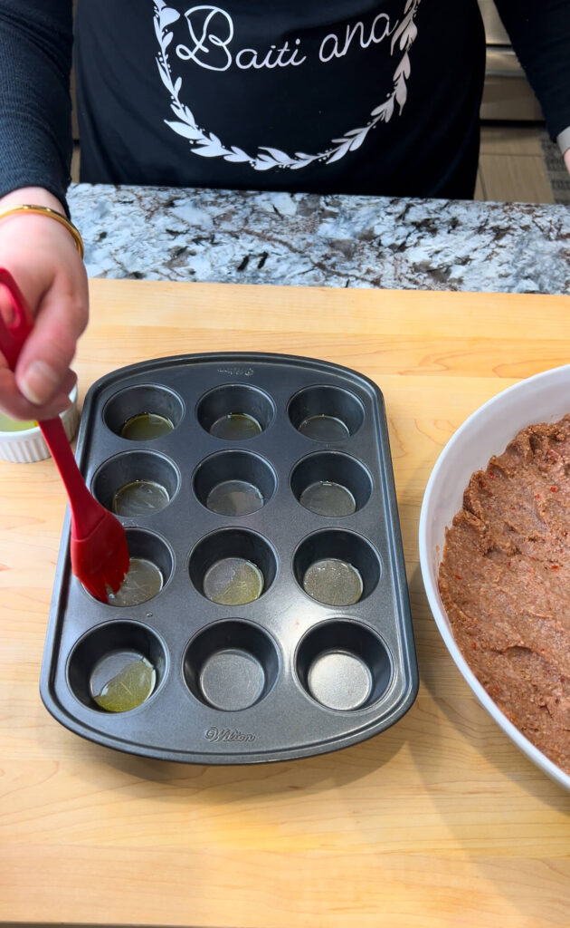 Baked kibbeh cups 