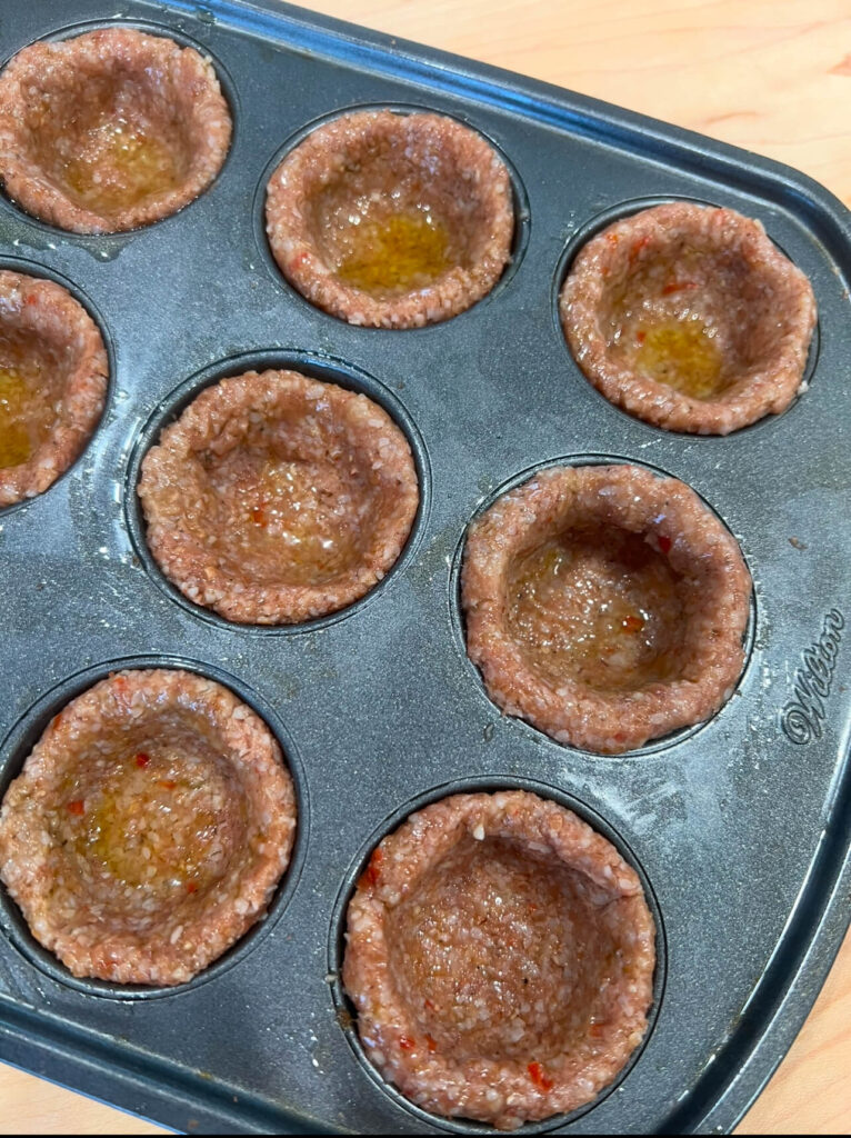 Baked kibbeh cups 