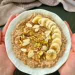 Peanut butter banana oatmeal final plating