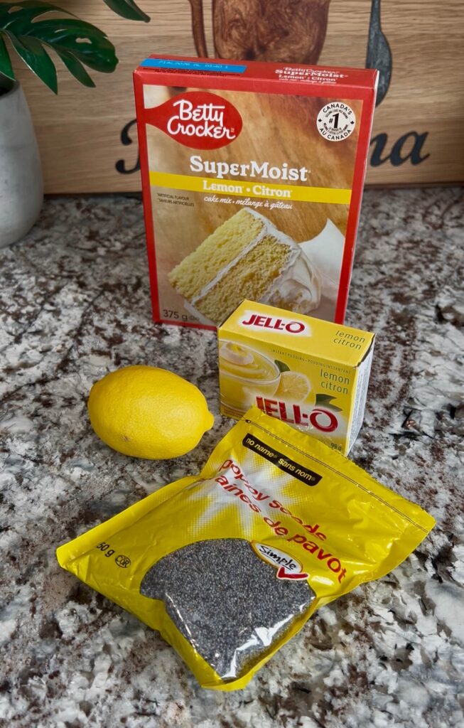 Lemon poppy seed cake Ingredients 