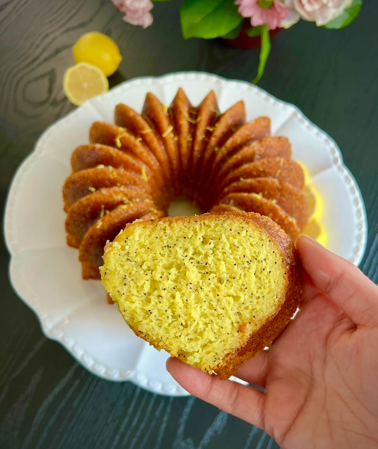 Lemon poppy seed cake