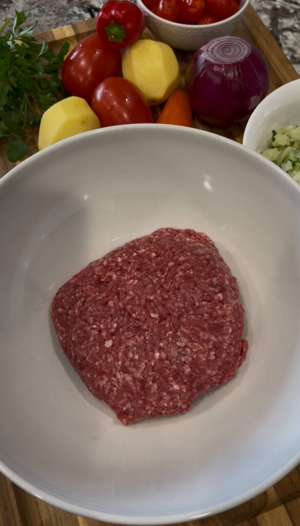 Kafta bil sanieh ingredients