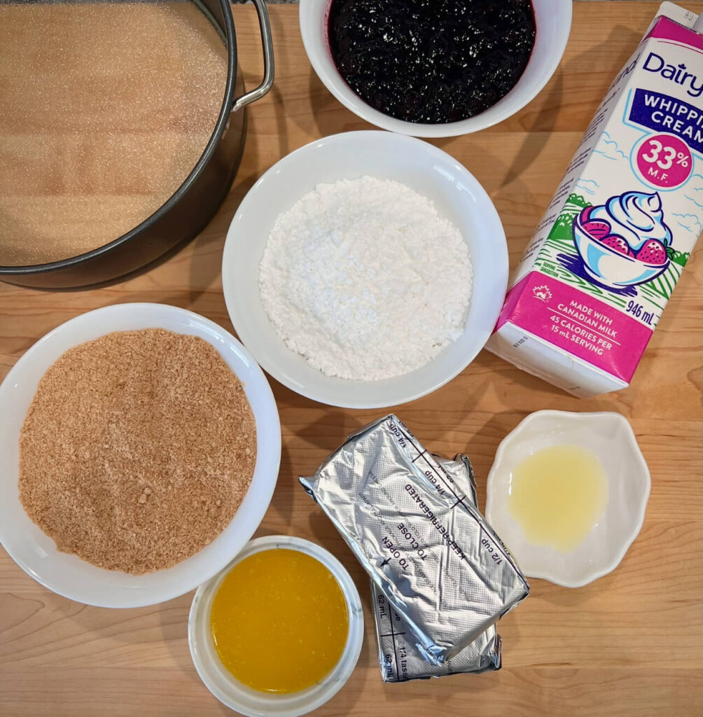 No-bake cheesecake ingredients 