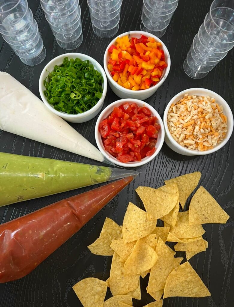 7 layer dip cups ingredients
