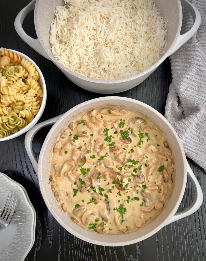 Chicken stroganoff 
