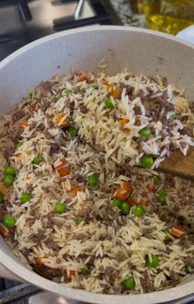 Step by step how to make Ouzi rice 