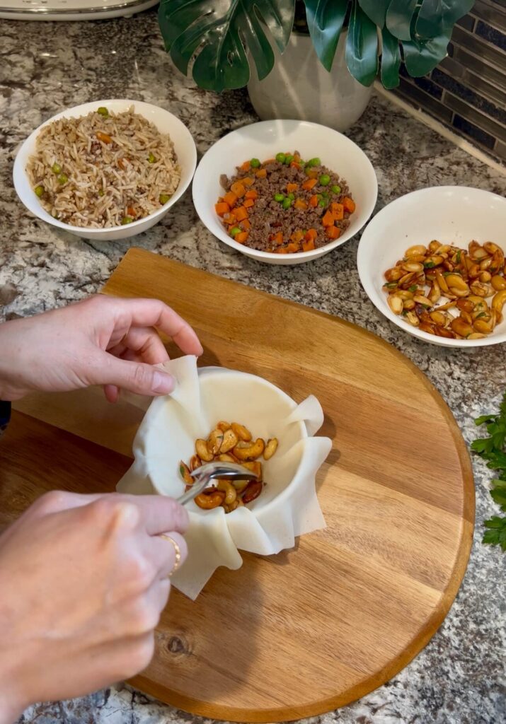 How to fill ouzi cups step by step 