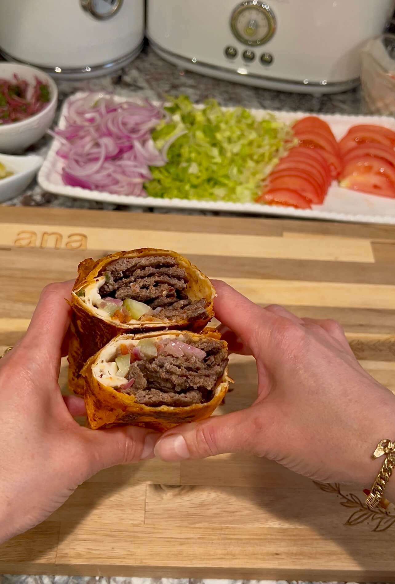 Homemade doner kebab Sandwich