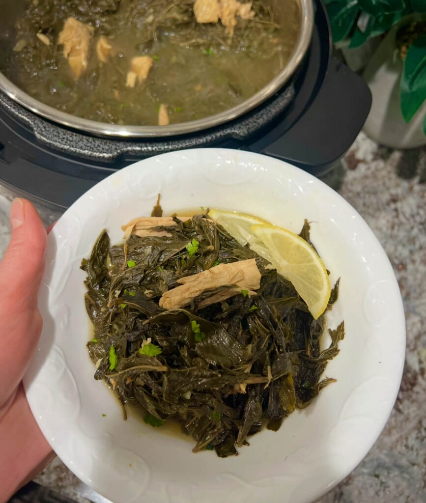 Instant pot Molokhia