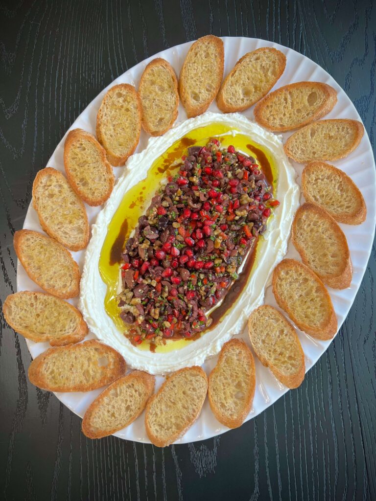 Labneh and olive dip