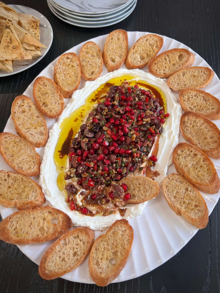 Labneh and olive dip