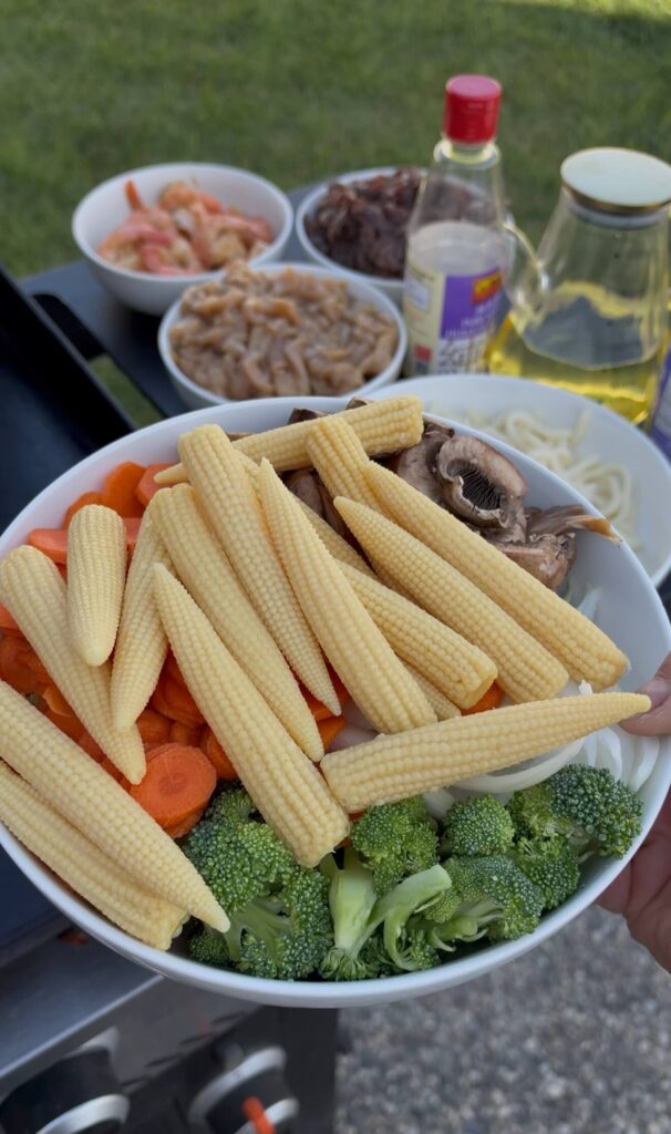 Hibachi style dinner Ingredients 
